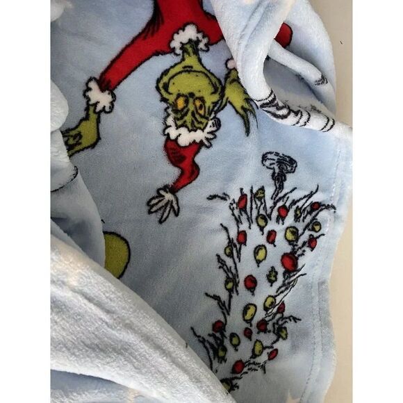 The Grinch Blanket Christmas Soft Throw Oversized 50X70” Dr Seuss Max Cindy Lou - Picture 11 of 11